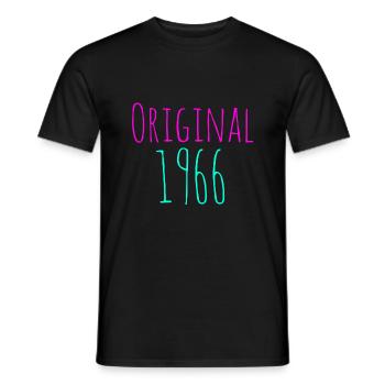 original 1966 - Männer T-Shirt - Schwarz - Vorne - AI Model Male 178 light (178cm)