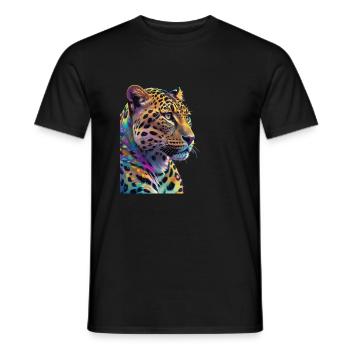 Leopard - Men's T-Shirt - black - Front - AI Model Male 178 light (178cm)