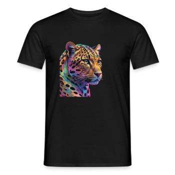 Leopard - Men's T-Shirt - black - Front - AI Model Male 178 light (178cm)