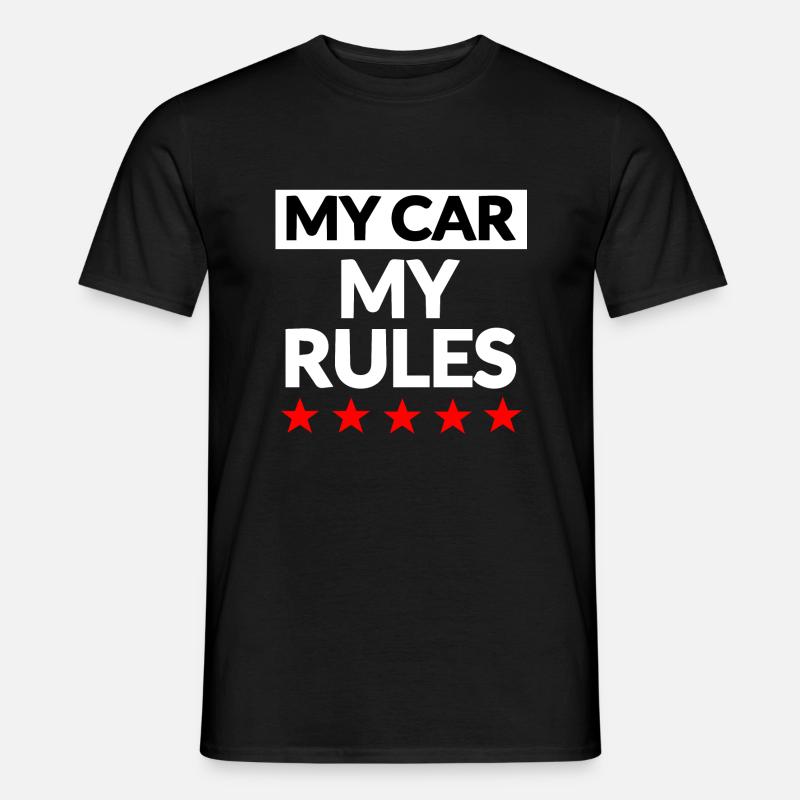 Auto - Männer T-Shirt - Schwarz