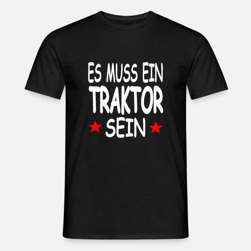 Traktor - Männer T-Shirt - Schwarz