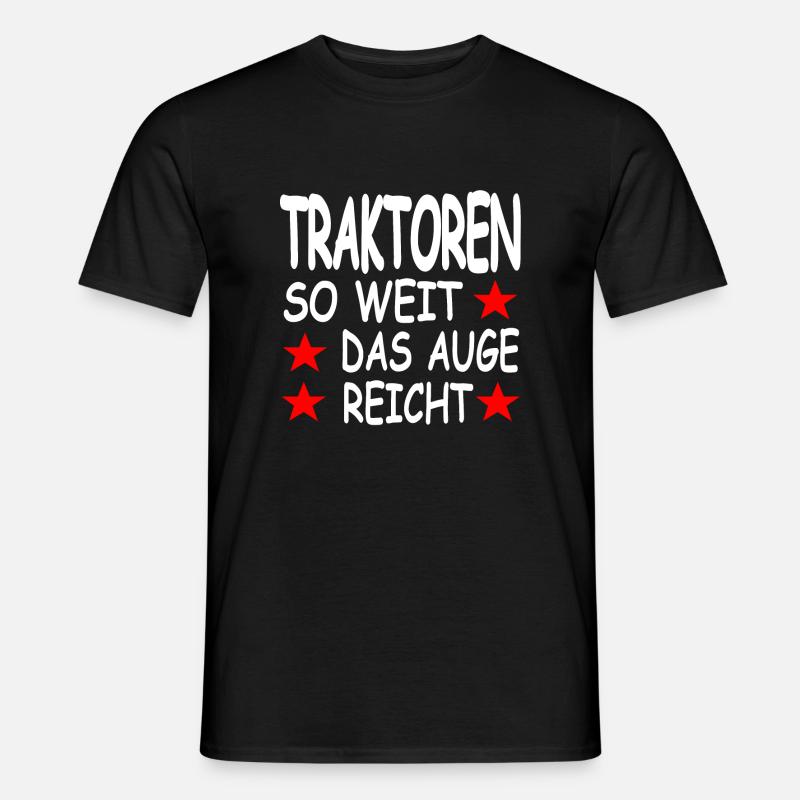 Traktor - Männer T-Shirt - Schwarz