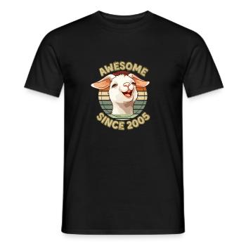 awesome Seit 2005 - Humor Geburtstagsgeschenk 2005 - Männer T-Shirt - Schwarz - Vorne - AI Model Male 178 light (178cm)