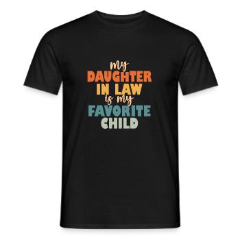 My Daughter In Law Is My Favorite Child - Men's T-Shirt - black - Front - AI Model Male 178 light (178cm)