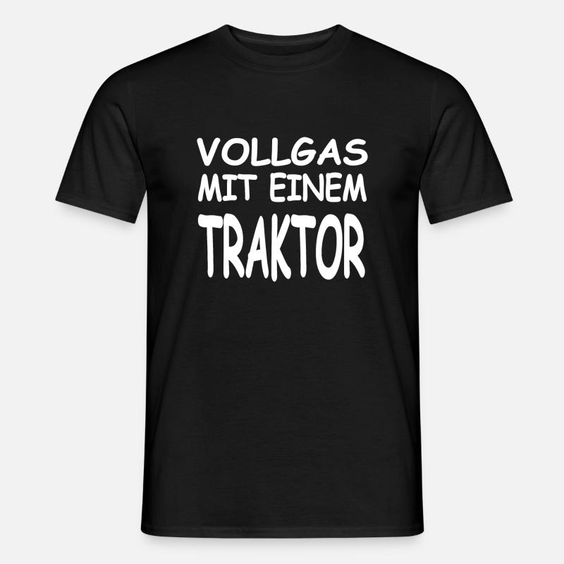 Traktor - Männer T-Shirt - Schwarz