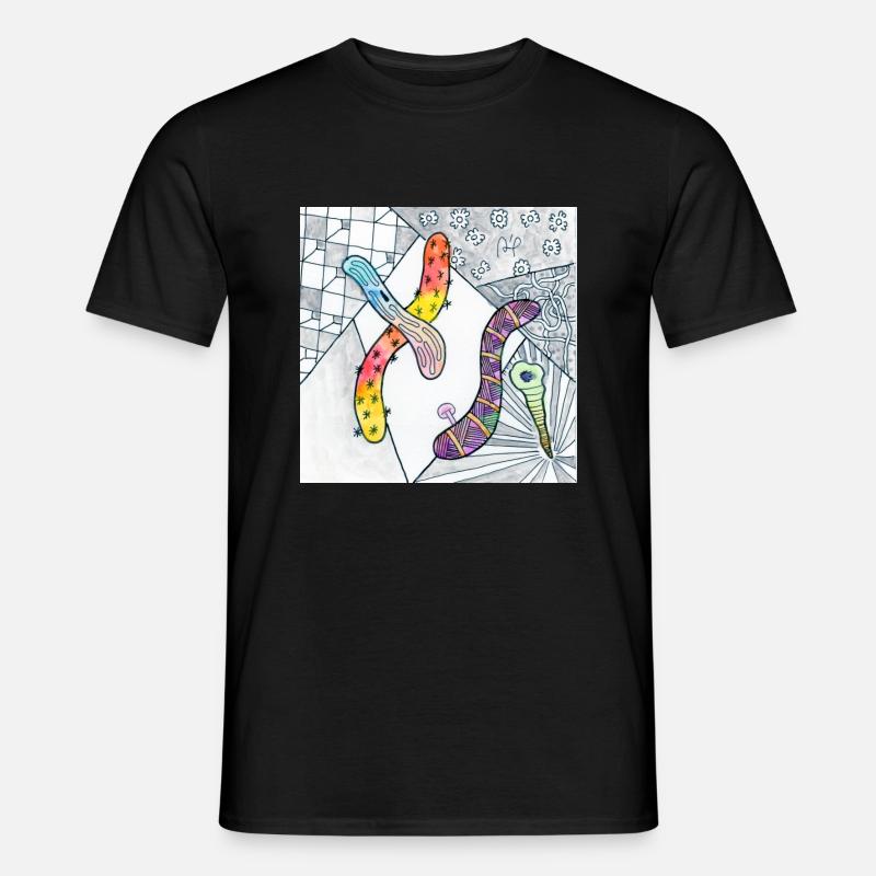 Wirrwarr 1 - Männer T-Shirt - Schwarz