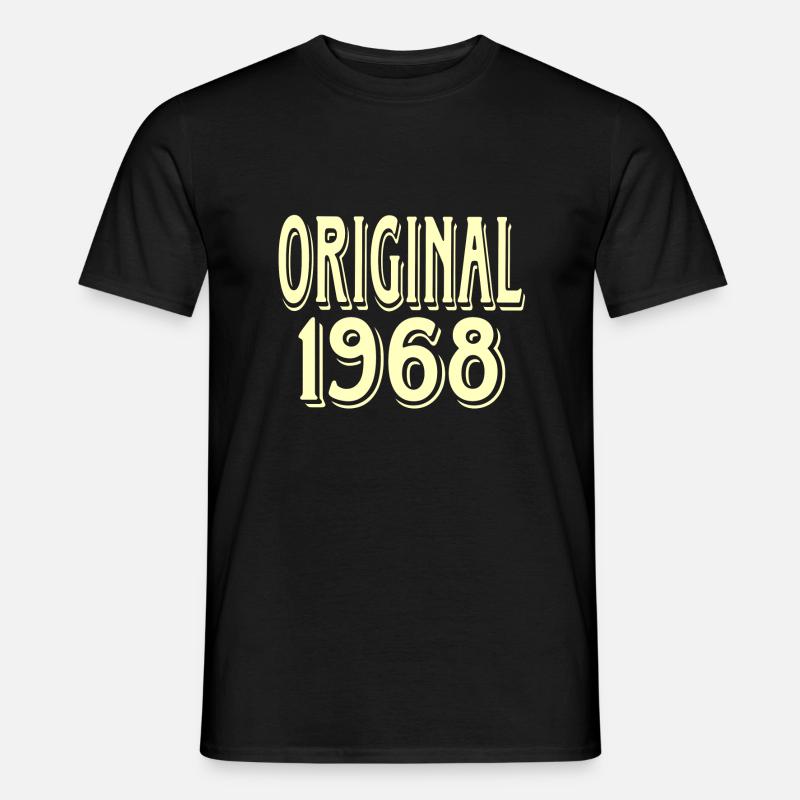 original 1968 - Männer T-Shirt - Schwarz