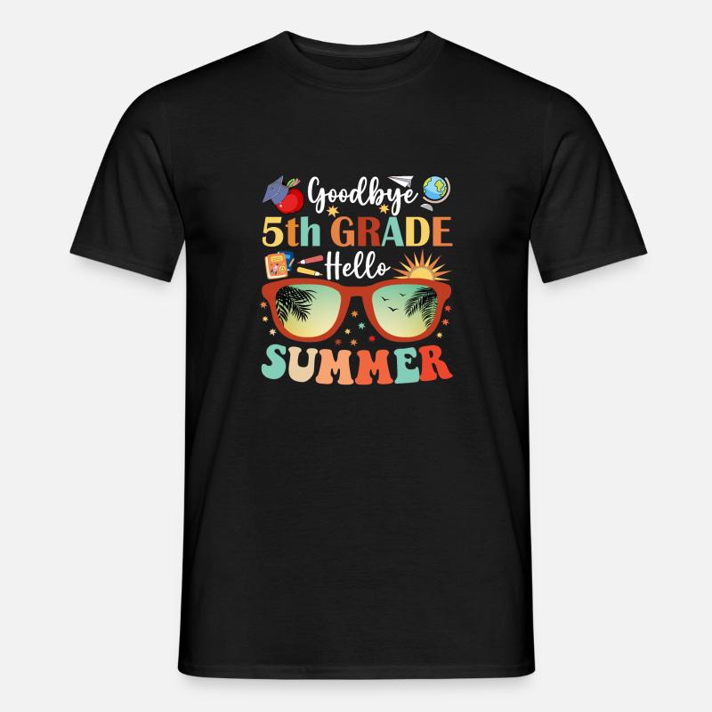 Goodbye 5th Grade Hello Summer - Men’s T-shirt - black