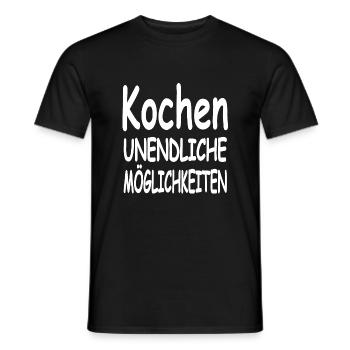 Cook - Men's T-Shirt - black - Front - AI Model Male 178 light (178cm)