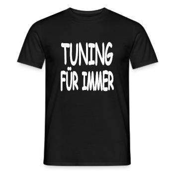 Tuning - Men's T-Shirt - black - Front - AI Model Male 178 light (178cm)