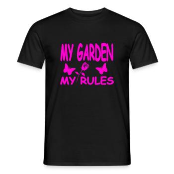 Garten - Männer T-Shirt - Schwarz - Vorne - AI Model Male 178 light (178cm)