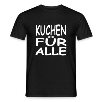 Kuchen - Männer T-Shirt - Schwarz - Vorne - AI Model Male 178 light (178cm)