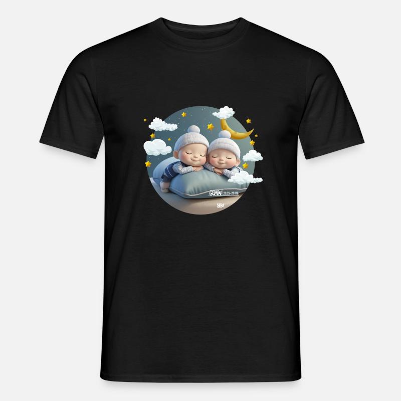Sternzeichen Büffel - Männer T-Shirt - Schwarz