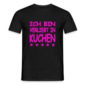 Kuchen - Männer T-Shirt - Schwarz - Vorne - AI Model Male 178 light (178cm)