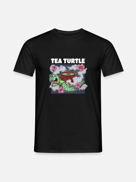 Tea Turtle - Men's T-Shirt - black