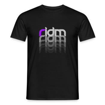 RIDM Fading - Men's T-Shirt - black - Front - AI Model Male 178 light (178cm)