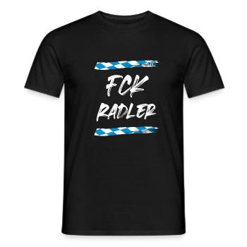 FCK Radler fahne - Männer T-Shirt - Schwarz - Vorne - AI Model Male 178 light (178cm)