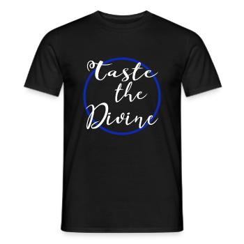 Gourmet Bliss Foodie Bliss Quote Birthday Geek - Men's T-Shirt - black - Front - AI Model Male 178 light (178cm)