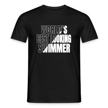 birthday swimming trunks fun bicycle sea beach - Männer T-Shirt - Schwarz - Vorne - AI Model Male 178 light (178cm)