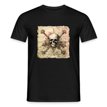 Pirates - Männer T-Shirt - Schwarz - Vorne - AI Model Male 178 light (178cm)