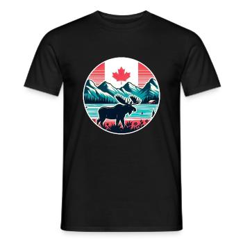 Kanada 21 - Männer T-Shirt - Schwarz - Vorne - AI Model Male 178 light (178cm)