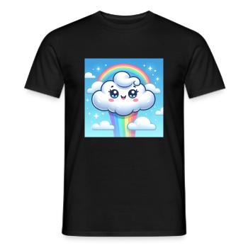 Every cloud should have its own rainbow - Men's T-Shirt - black - Front - AI Model Male 178 light (178cm)