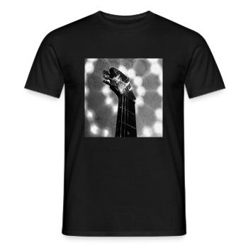 Guitar-Head (black&white) - Männer T-Shirt - Schwarz - Vorne - AI Model Male 178 light (178cm)