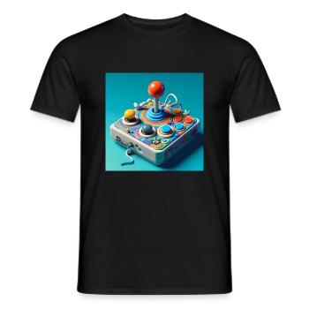 Joystick 8 - Männer T-Shirt - Schwarz - Vorne - AI Model Male 178 light (178cm)