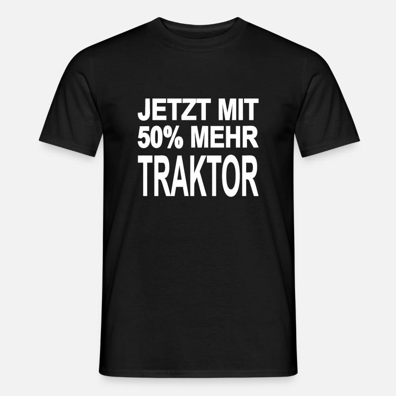 Traktor - Männer T-Shirt - Schwarz
