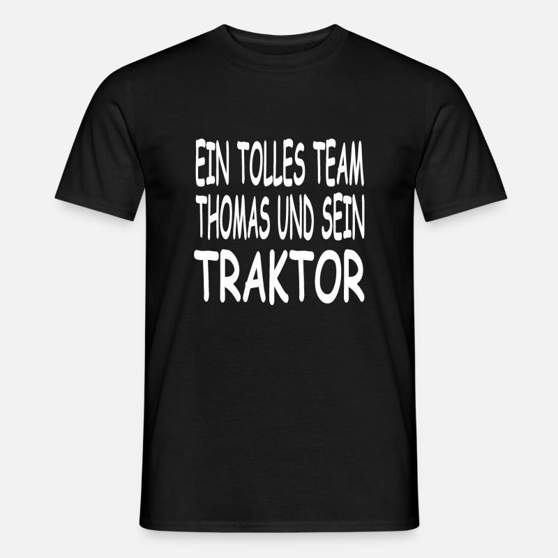 Traktor - Männer T-Shirt - Schwarz