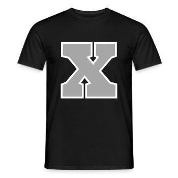 Lettre x sport - T-shirt homme - noir - Devant - AI Model Male 178 light (178cm)