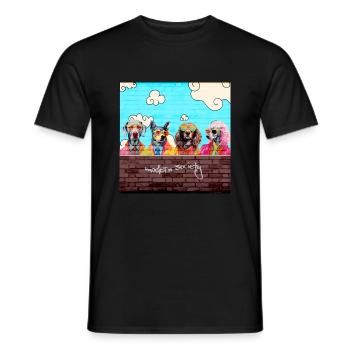 Modern Society - Männer T-Shirt - Schwarz - Vorne - AI Model Male 178 light (178cm)