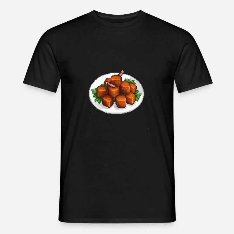 Pixel Chislic - Männer T-Shirt - Schwarz