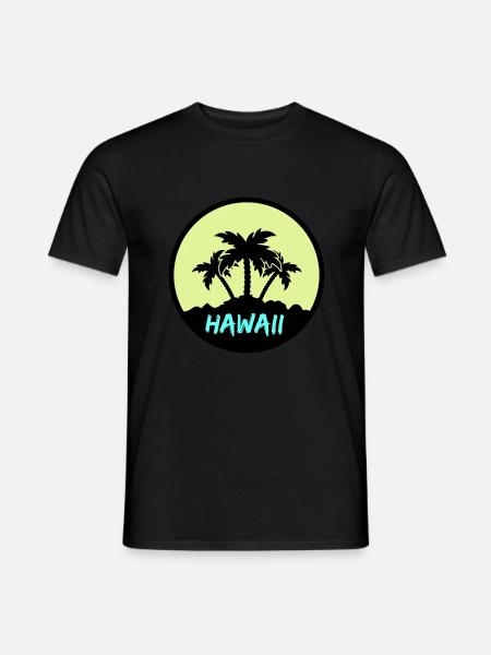 Hawaiian Palms - Men's T-Shirt - black