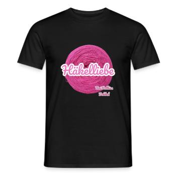 Häkelliebe - Männer T-Shirt - Schwarz - Vorne - AI Model Male 178 light (178cm)