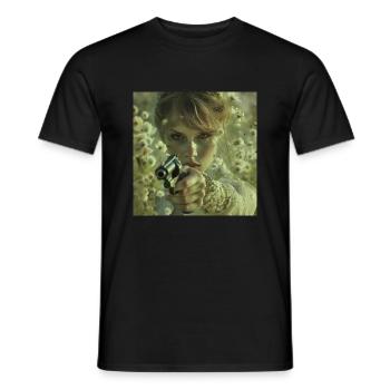 Beautiful Death - Men's T-Shirt - black - Front - AI Model Male 178 light (178cm)