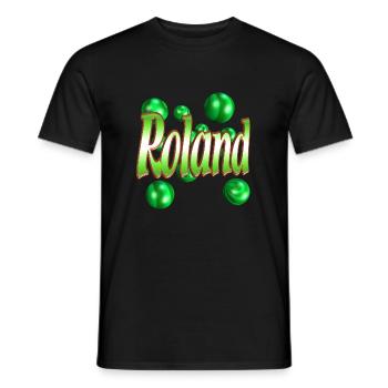 roland2 - Männer T-Shirt - Schwarz - Vorne - AI Model Male 178 light (178cm)