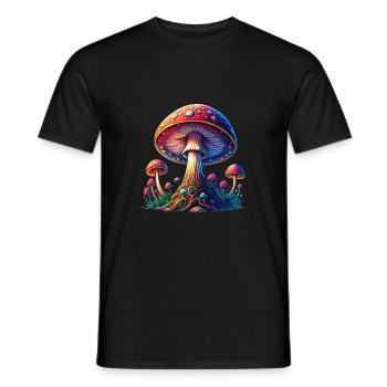 FUNGO - T-shirt uomo - nero - Fronte - AI Model Male 178 light (178cm)