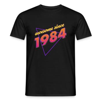Rétro - Awesome since 1984 - T-shirt homme - noir - Devant - AI Model Male 178 light (178cm)