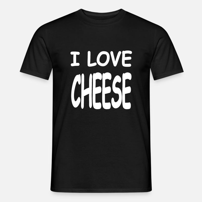 Käse - Männer T-Shirt - Schwarz