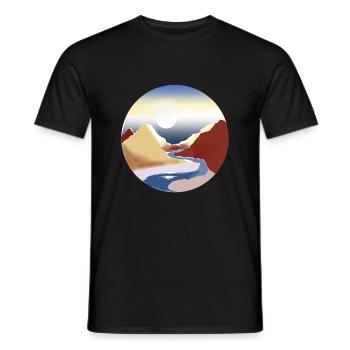 Sunrise 2024 miroart - Männer T-Shirt - Schwarz - Vorne - AI Model Male 178 light (178cm)