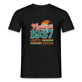 Vintage 1937 Limited Edition - Men's T-Shirt - black - Front - AI Model Male 178 light (178cm)