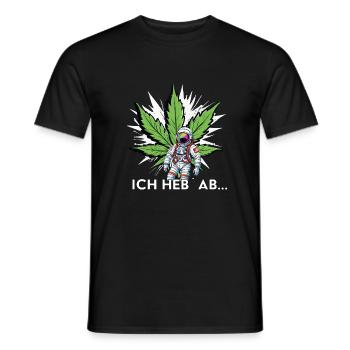 wie ein Astronaut - Männer T-Shirt - Schwarz - Vorne - AI Model Male 178 light (178cm)