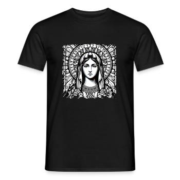 Jungfrau Maria Jesus Bibel christliche Religion christlich - Männer T-Shirt - Schwarz - Vorne - AI Model Male 178 light (178cm)