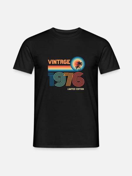 Vintage 1976 limited edition - Men's T-Shirt - black