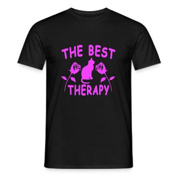 Chat - T-shirt homme - noir - Devant - AI Model Male 178 light (178cm)
