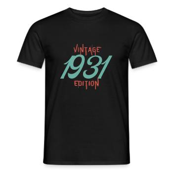 Vintage 1931 Edition - Men's T-Shirt - black - Front - AI Model Male 178 light (178cm)