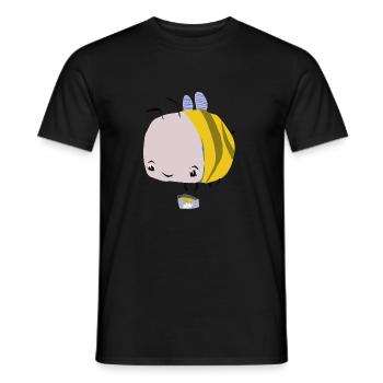 La petite ouvrière - T-shirt homme - noir - Devant - AI Model Male 178 light (178cm)