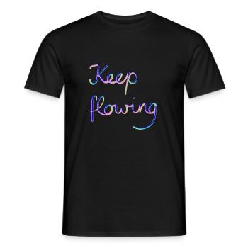 Continuez à couler - T-shirt homme - noir - Devant - AI Model Male 178 light (178cm)
