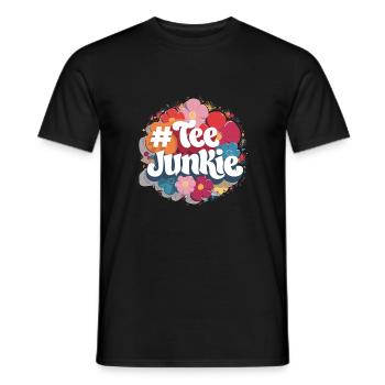 Tea Junkie - Tea Lovers - Men's T-Shirt - black - Front - AI Model Male 178 light (178cm)